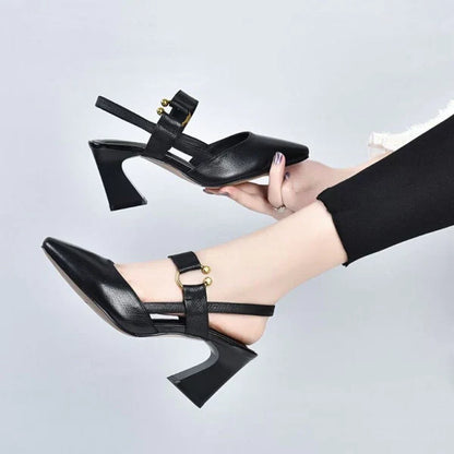 Block Heel Slingback Pumps | Felicity