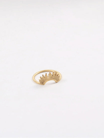 Women Ring Gold Rhinestone PU Leather | Daisy-3