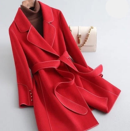 Women Elegant Belted Trench Coat | Kristina