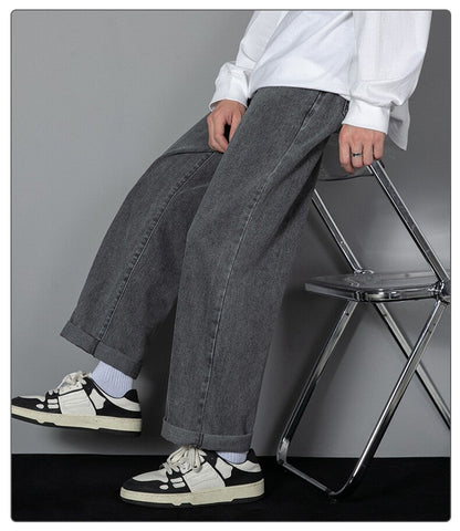 Women Wide Leg Pants Blue Denim | Classic Style-6