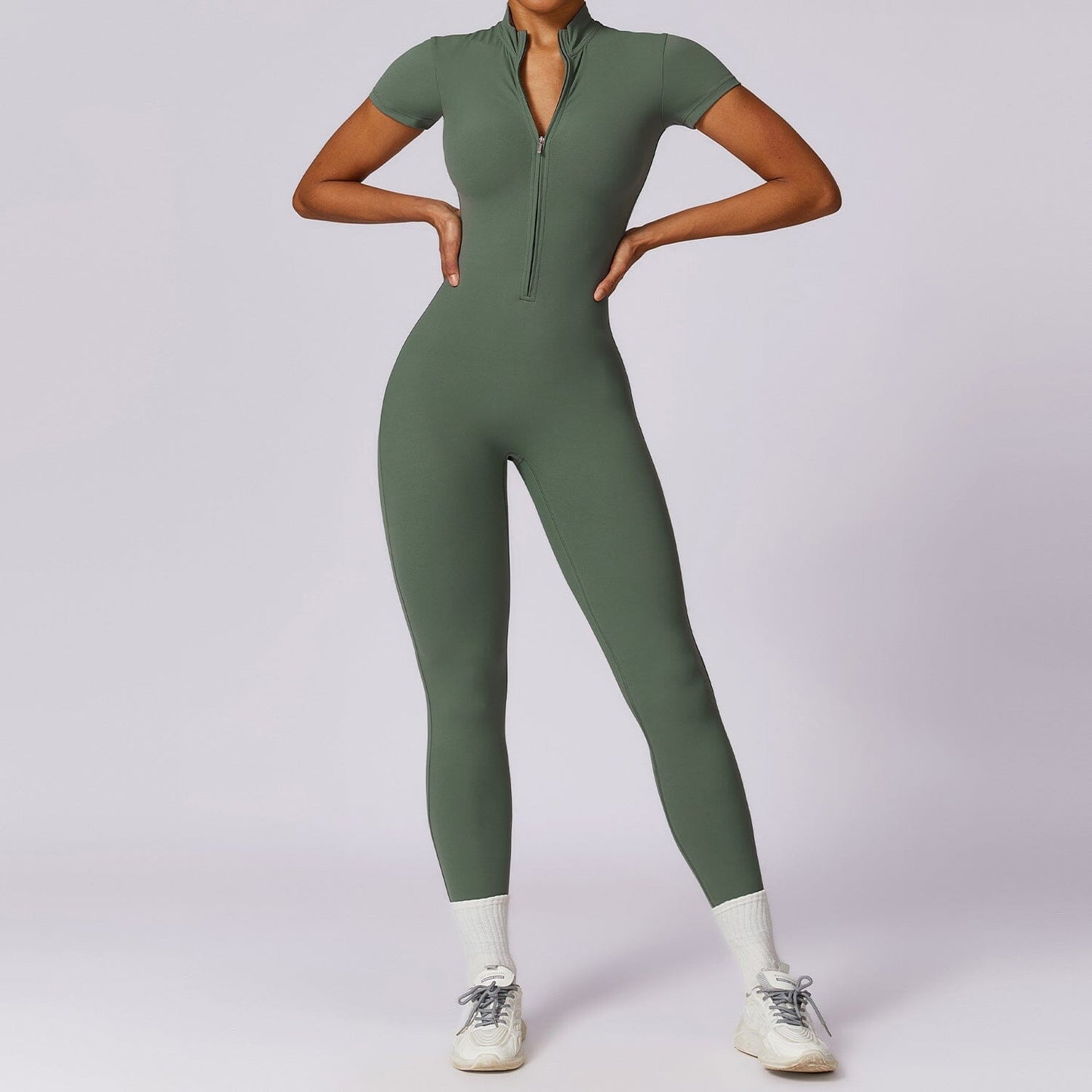 Variant image for Women Jumpsuit Black Nylon Spandex | Serene-17