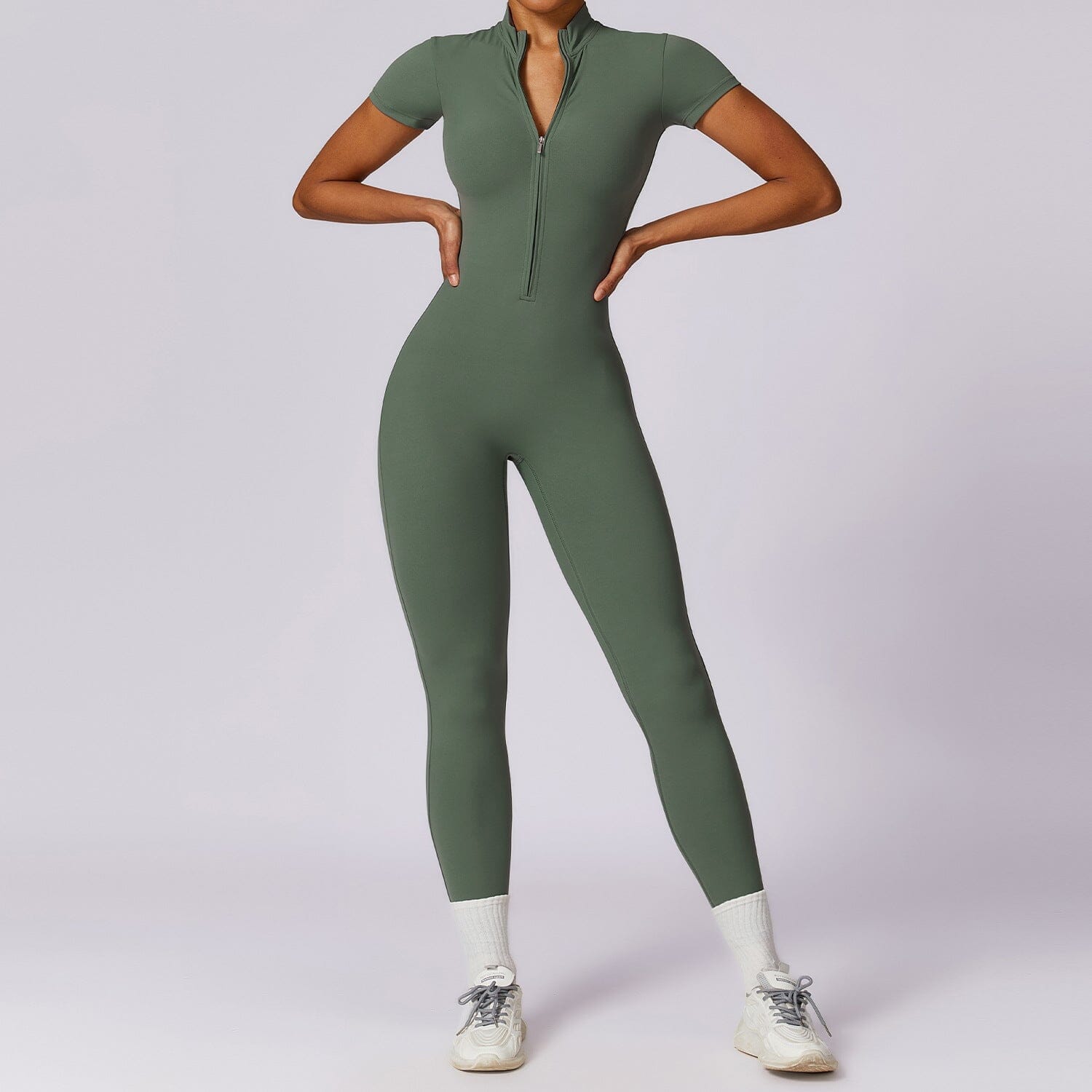Variant image for Women Jumpsuit Black Nylon Spandex | Serene-17