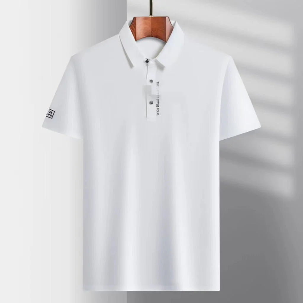 Jonas | Mens Breathable Silk Polo Shirt