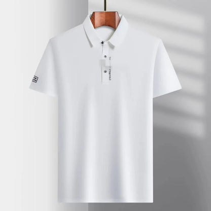 Jonas | Mens Breathable Silk Polo Shirt