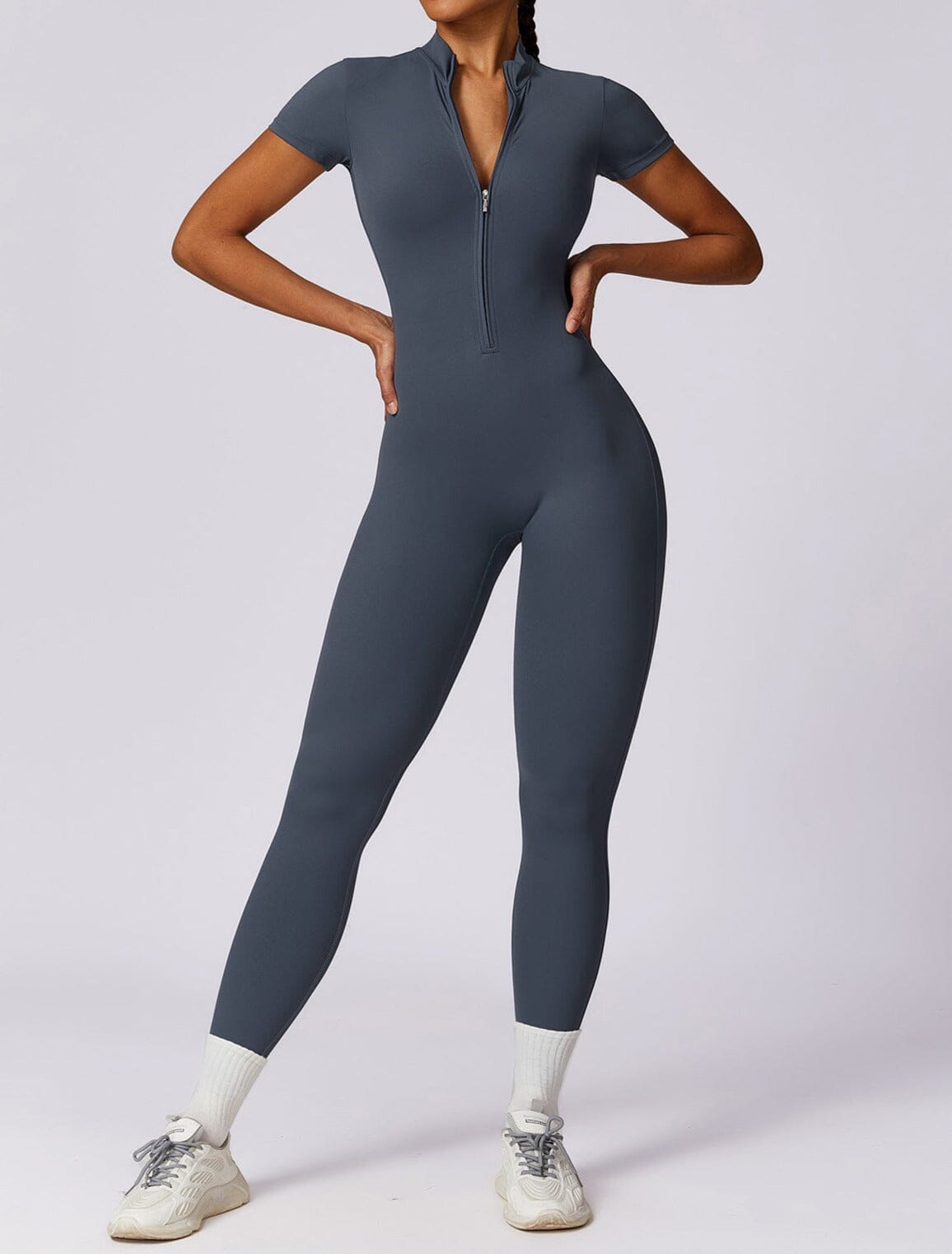 Variant image for Women Jumpsuit Black Nylon Spandex | Serene-29