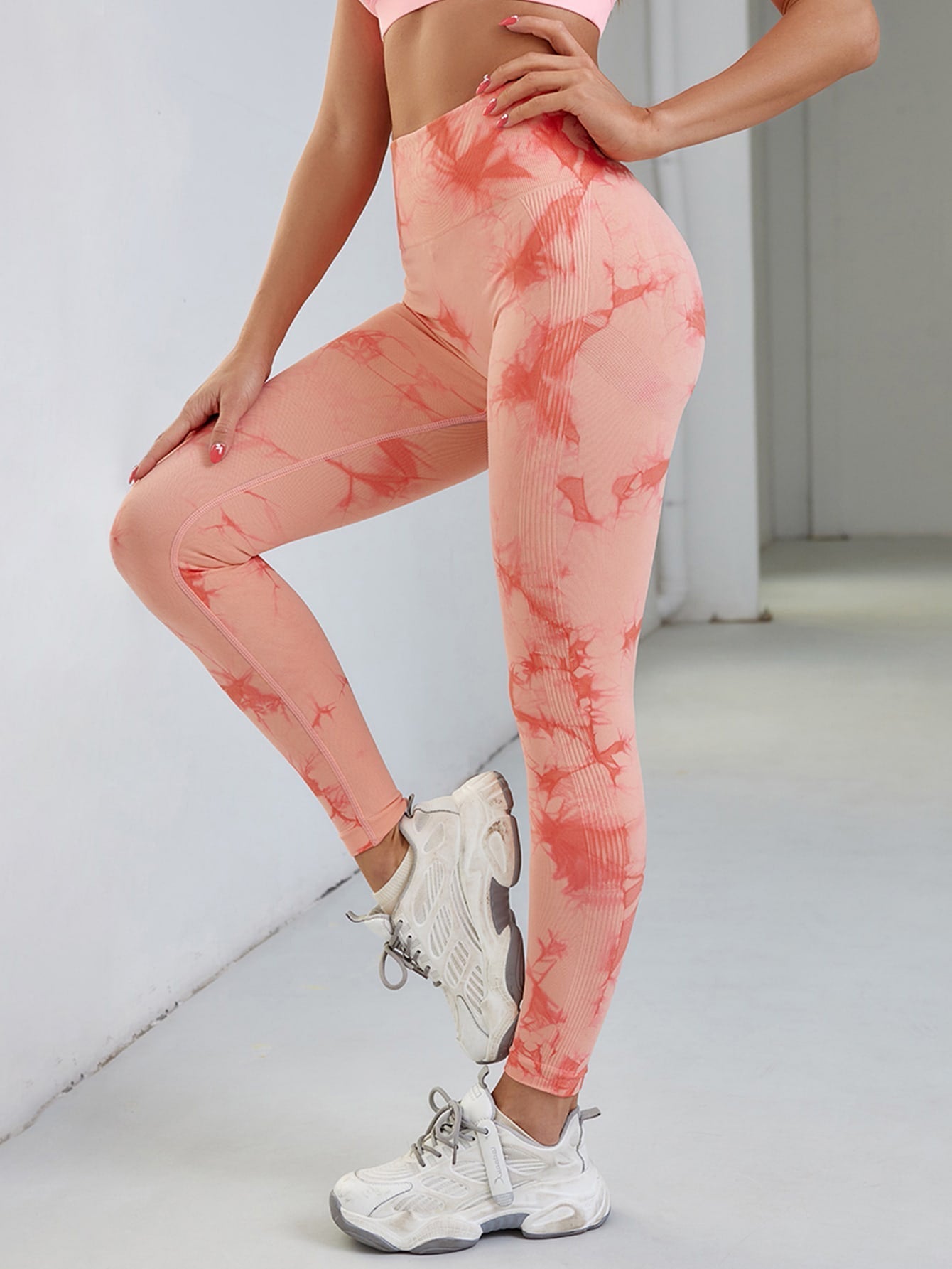 Variant image for Women High-Waisted Gym Leggings Multi-Color Nylon | Bella-13