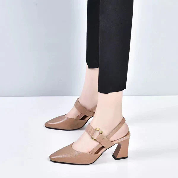 Block Heel Slingback Pumps | Felicity