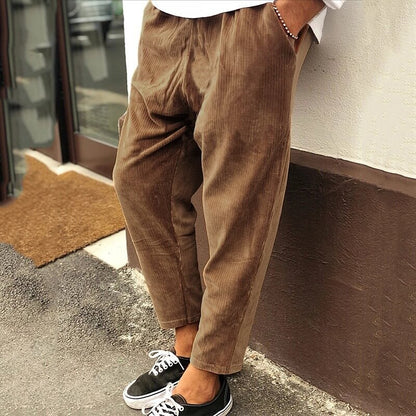 Corduroy Relaxed Fit Pants | Manu