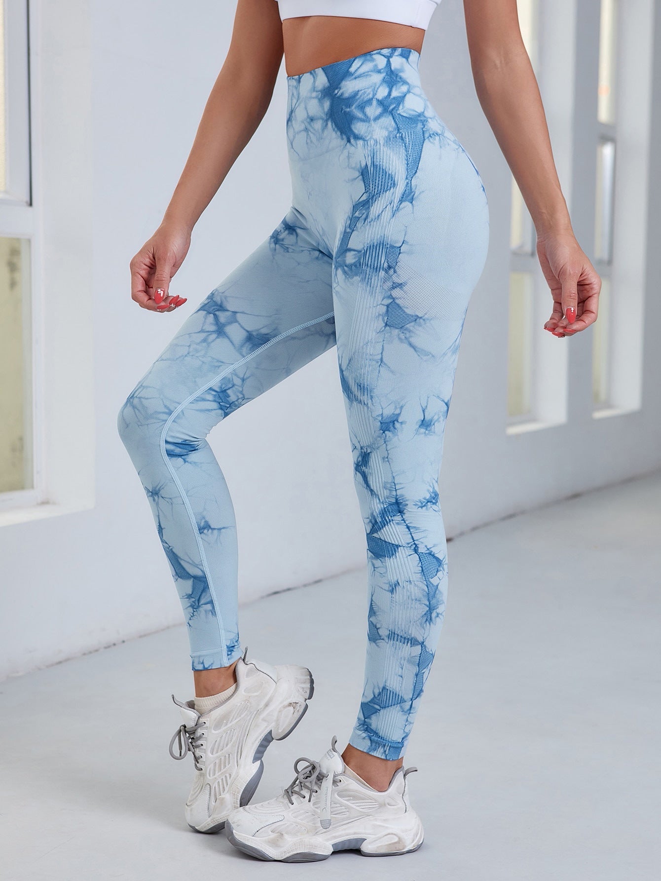 Variant image for Women High-Waisted Gym Leggings Multi-Color Nylon | Bella-17