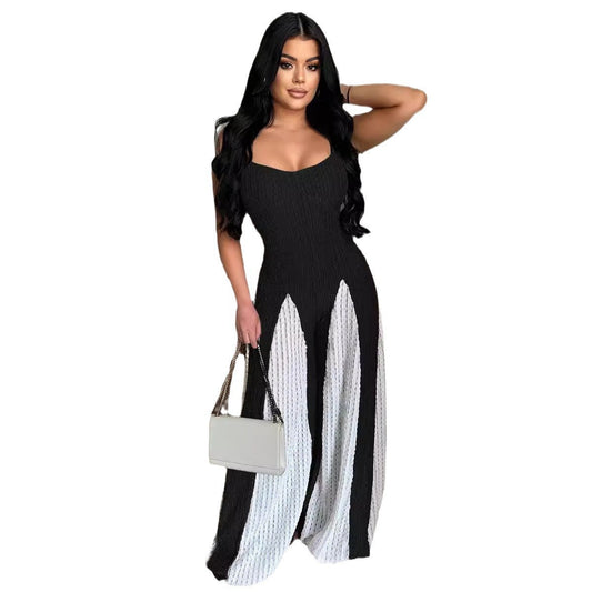 Women Jumpsuit Brown Polyester | Elegant-1