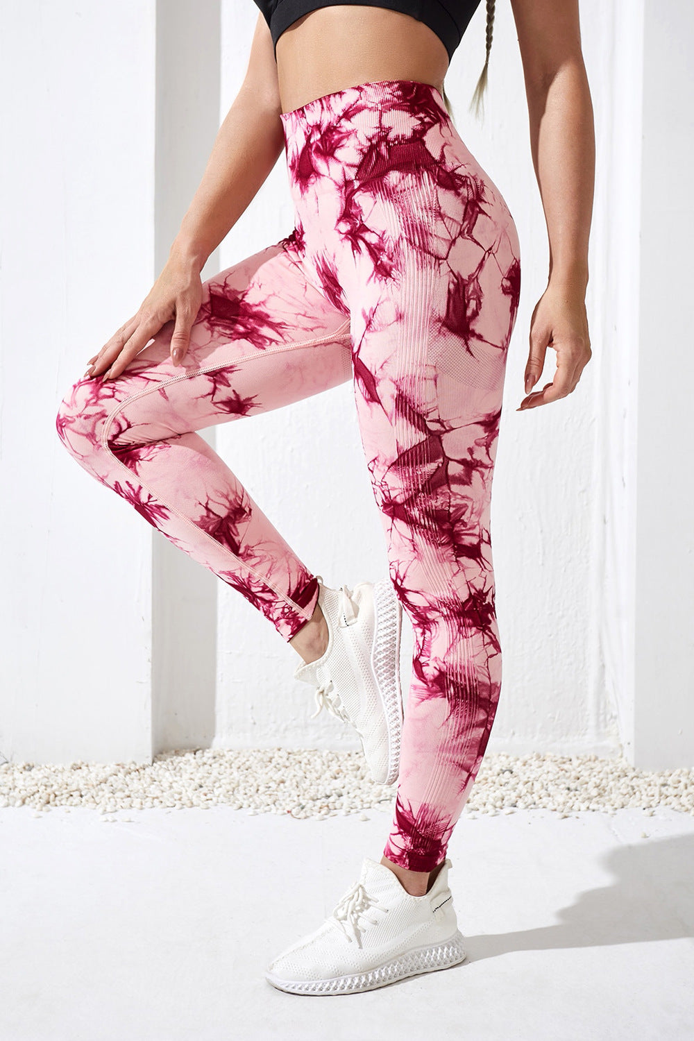 Variant image for Women High-Waisted Gym Leggings Multi-Color Nylon | Bella-5