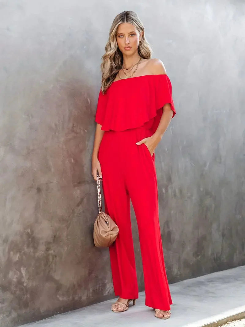 Off-Shoulder Jumpsuit | Grace