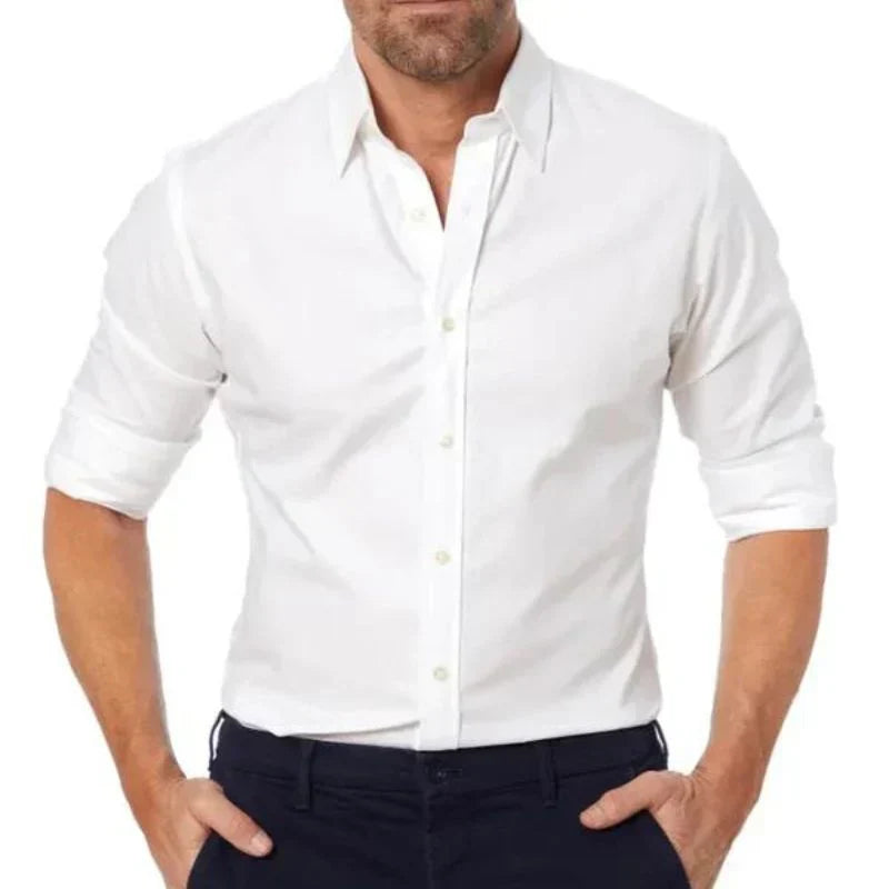 Variant image for Men's Zip Closure Shirt Black Premium Fabric | Sean-29