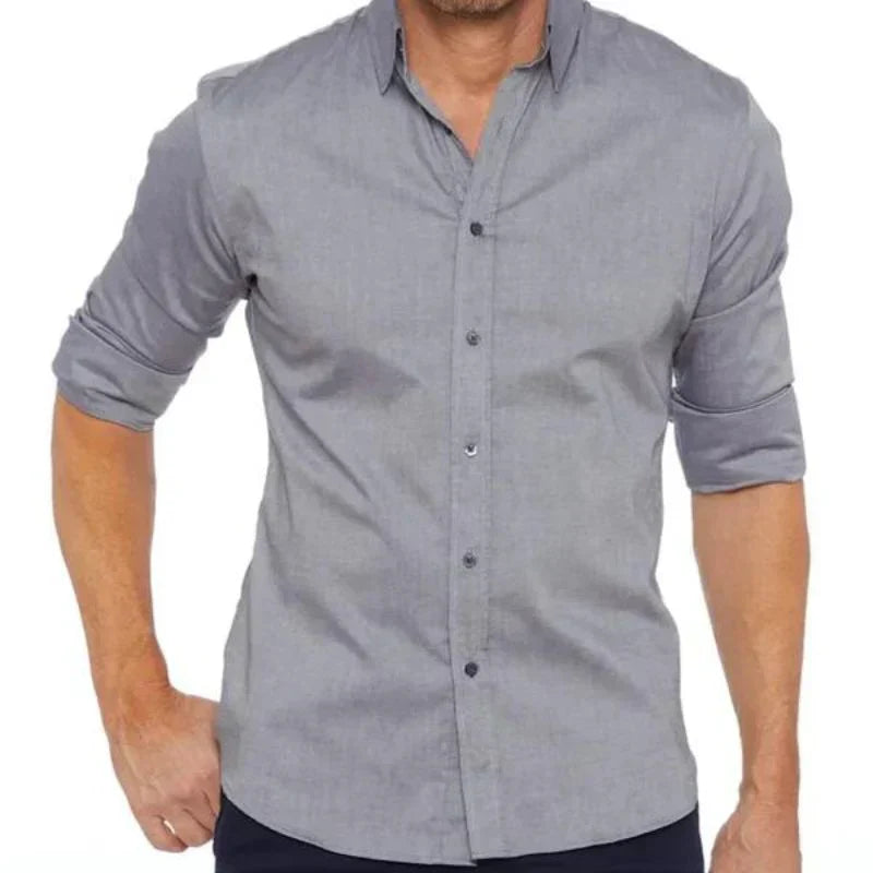 Variant image for Men's Zip Closure Shirt Black Premium Fabric | Sean-15