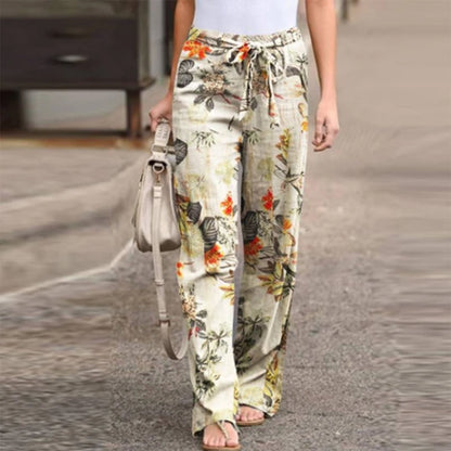 Stylish Leisure Pants Flowerprint | Reina