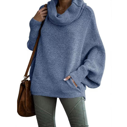 Women Oversized Knit Batwing Sweater | Aliona