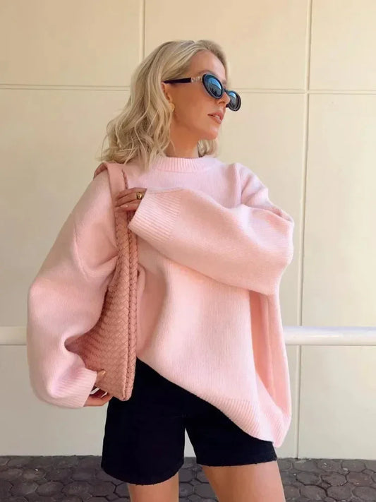 Women Oversized Warm Knit Sweater | Arabelle
