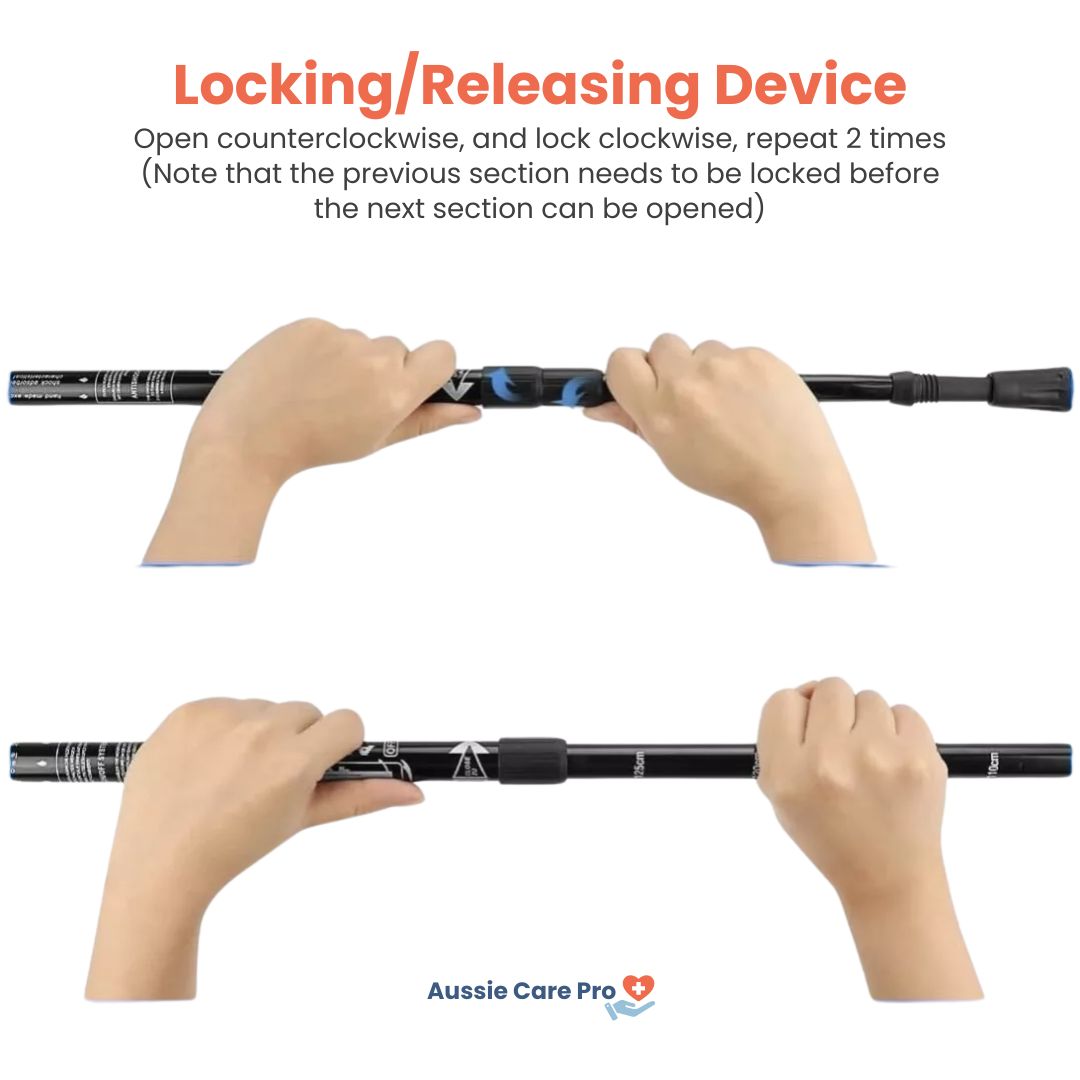 Premium Adjustable Collapsible Hiking Poles – Lightweight Shock-Absorbing Trekking Sticks for All Terrains 6