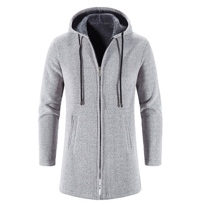Men Hooded Zip-Up Coat | Theo
