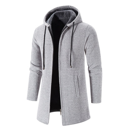 Men Hooded Zip-Up Coat | Theo