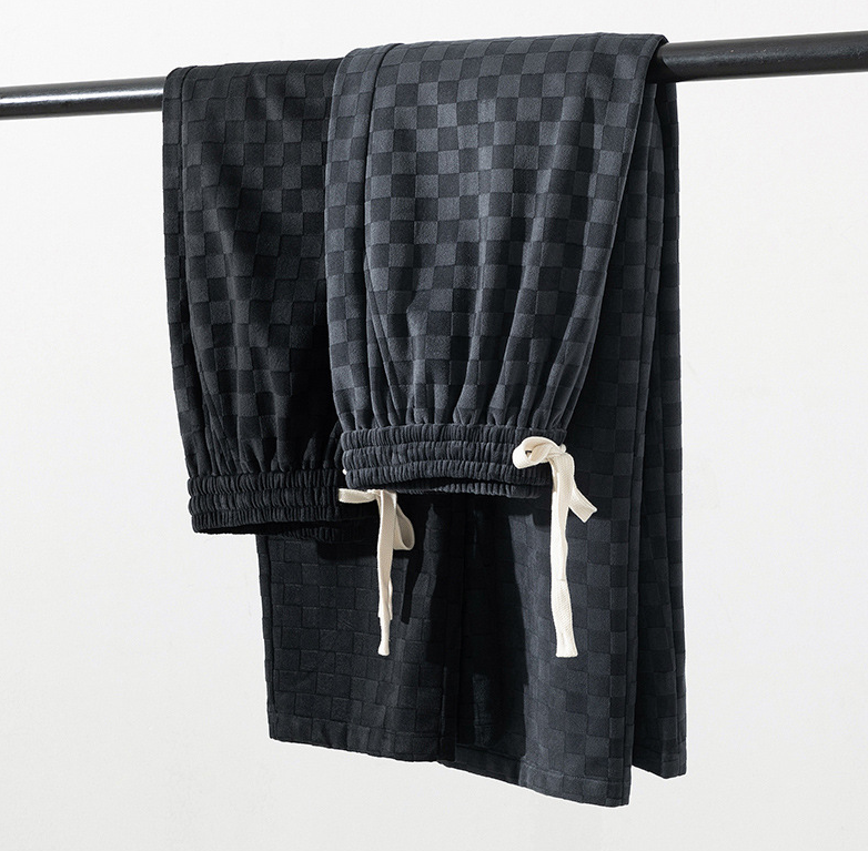Men's Checkerboard Wide-Leg Pants | Alford