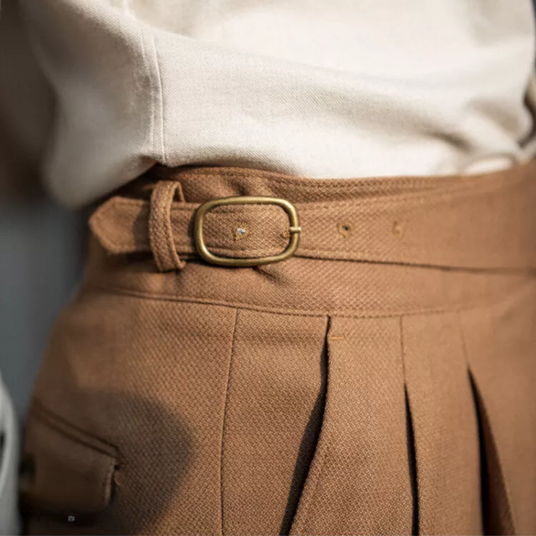 Women Trousers Black Midweight Fabric | Elegant Style-3