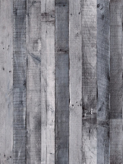 Removable Textured Wallpaper - Retro Faux Wood Grain Peel and Stick Vinyl Wall Covering for Easy Home Renovation 10