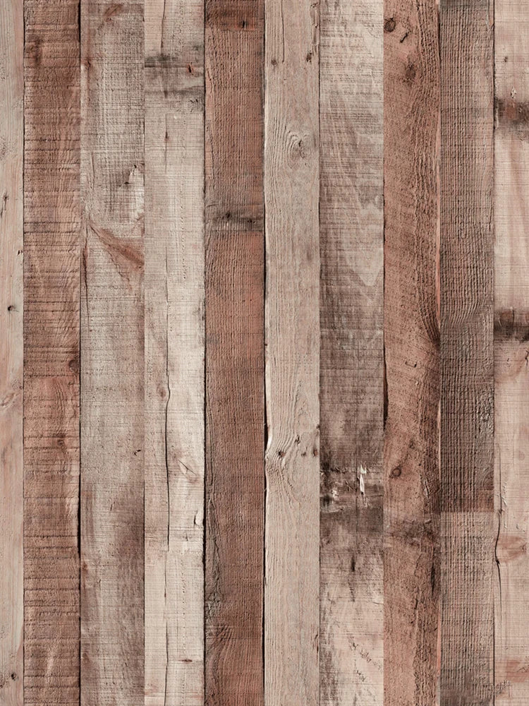 Removable Textured Wallpaper - Retro Faux Wood Grain Peel and Stick Vinyl Wall Covering for Easy Home Renovation 6