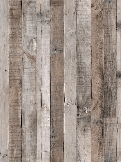 Removable Textured Wallpaper - Retro Faux Wood Grain Peel and Stick Vinyl Wall Covering for Easy Home Renovation 8