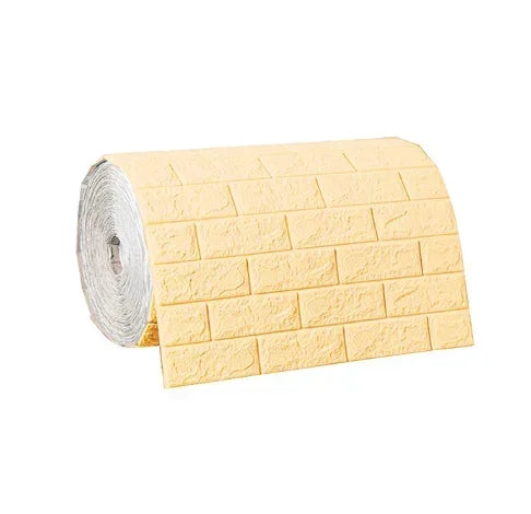 Retro 3D Imitation Brick Wall Sticker, Removable Self-Adhesive PE Foam Wall Decals for Living Room and Kitchen Decor 14