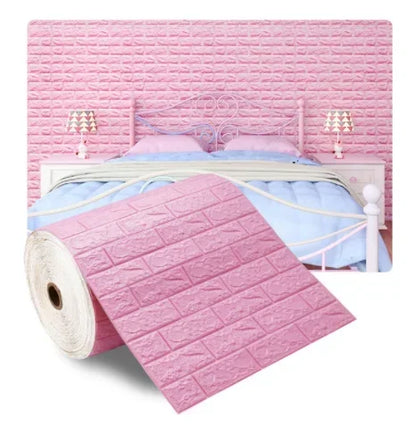 Retro 3D Imitation Brick Wall Sticker, Removable Self-Adhesive PE Foam Wall Decals for Living Room and Kitchen Decor 16