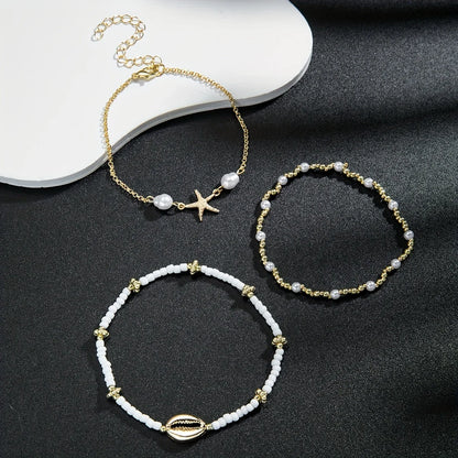 Women Layered Anklet Set | Nerissa