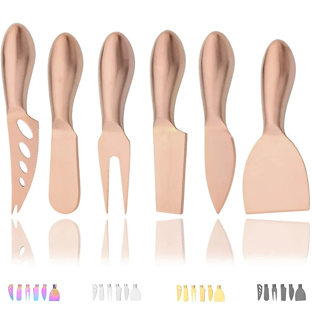 Variant image for Cheese Knife Set Stainless Steel 6 Pieces | Gourmet Collection-2