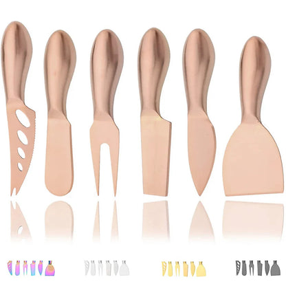 Variant image for Cheese Knife Set Stainless Steel 6 Pieces | Gourmet Collection-2