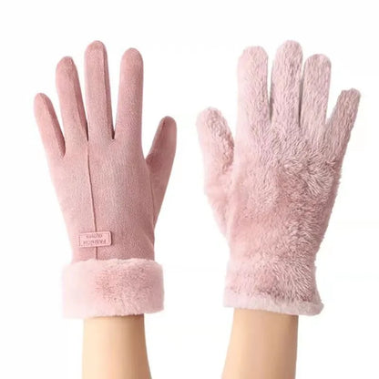 Women Elegant Faux Fur Winter Gloves | Marie