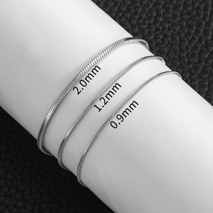 Variant image for Men's Bracelet Stainless Steel Square Snake Bone Chain | Trendsetter-1