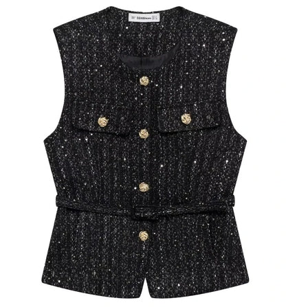 Variant image for Women Vest Beige Cotton | Elegant Socialite-3
