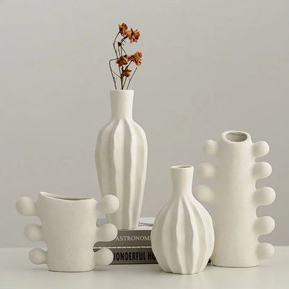 White Ceramic Decorative Vase | Elegance 2