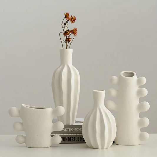 White Ceramic Decorative Vase | Elegance 2