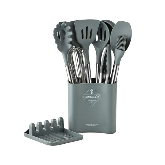 Kitchen Utensil Set 13 Pieces Silicone Stainless Steel | Mary Home 1