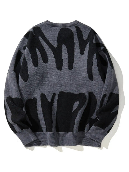 Abstract Graphic Knit Sweater | Henry