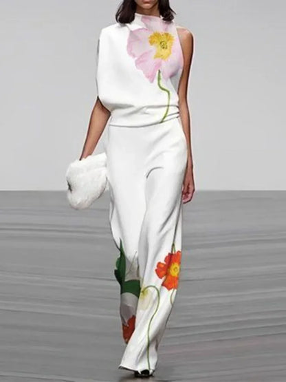 Women Floral Print Sleeveless Set | Pia