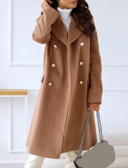 Women Elegant Double-Breasted Coat | Samara