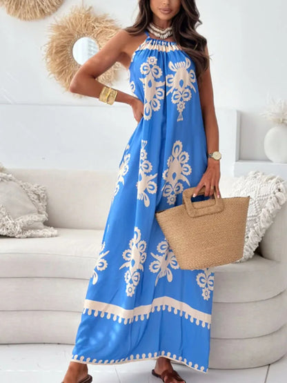 Boho Chic Print Maxi Dress | Amara