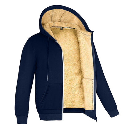 Men Sherpa-Lined Zip Hoodie | Jackson