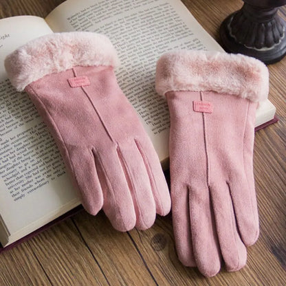 Women Elegant Faux Fur Winter Gloves | Marie