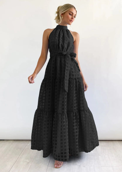 Tiered Halter Maxi Dress | Megan