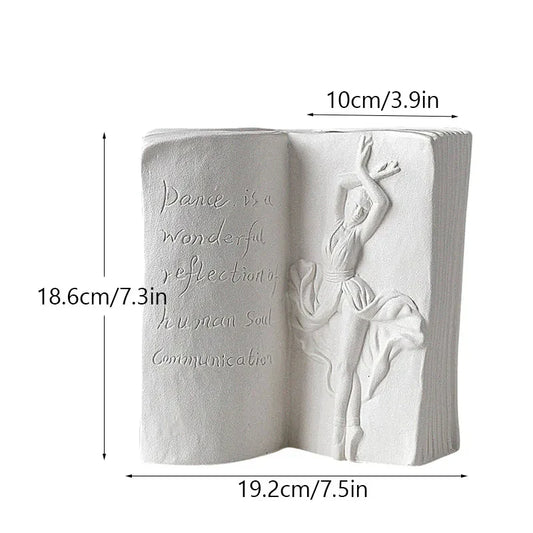 Ceramic Vase White Elegant Design | Home Accent 1