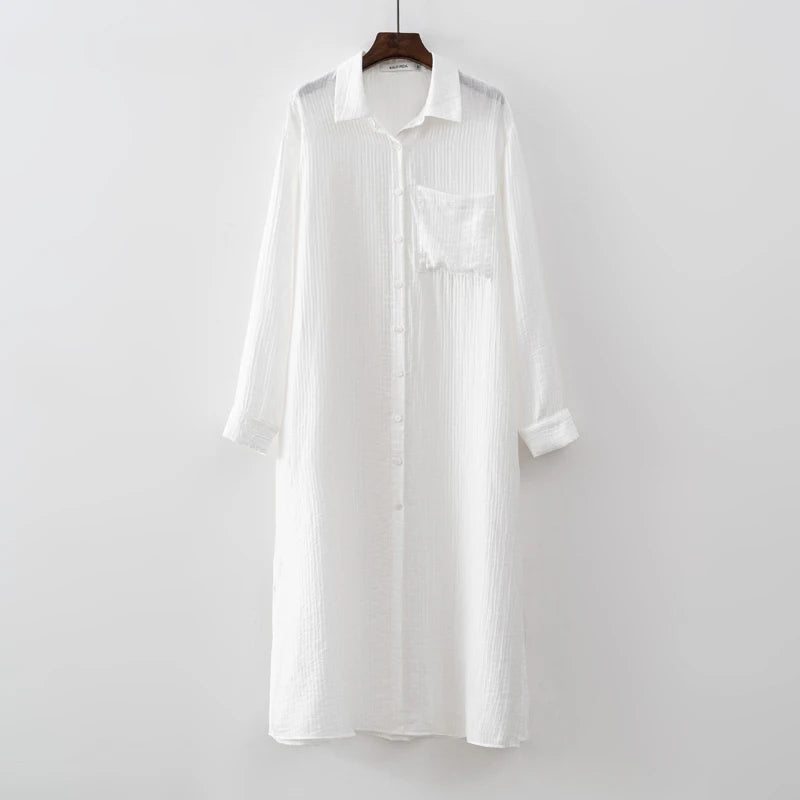 Relaxed Button-Up Shirt Dress | Joella