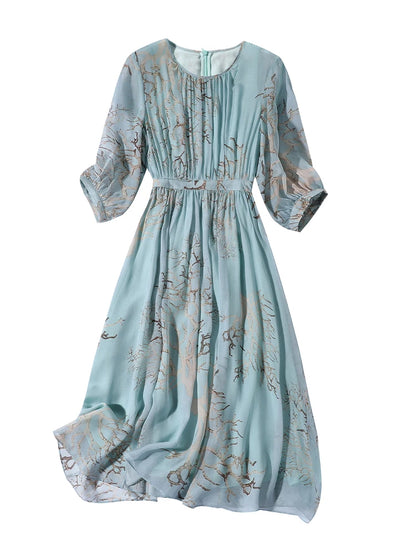 Elegant Embroidered Midi Dress | Maricel